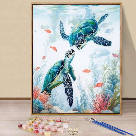 Sea Turtles - Painting with Numbers -40x50cm