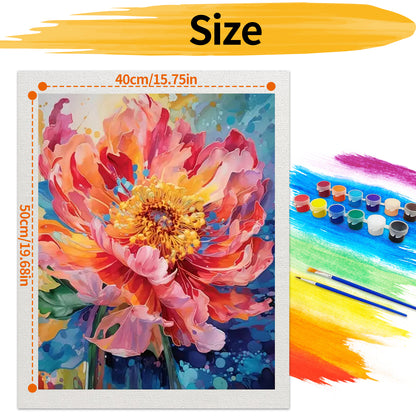 Safflower- Paint by Numbers -40x50cm
