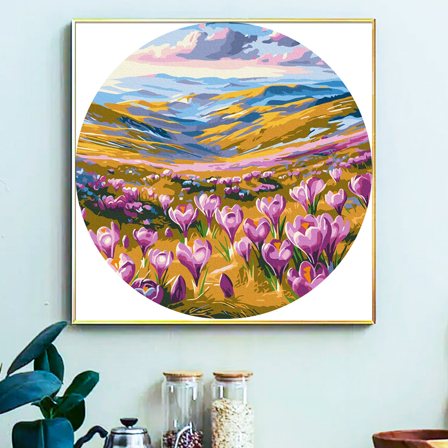 Flower - Painting by Numbers -40x40cm