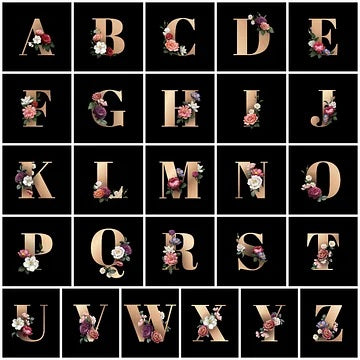 26 Alphabet - Full Round Diamond Painting - 30x30cm