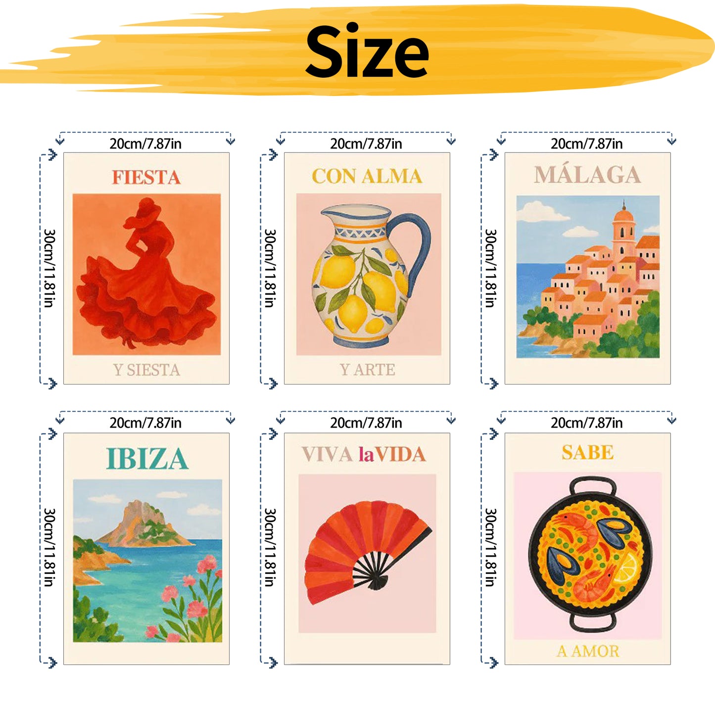 Item - Painting by Numbers -20x30cm/6pcs