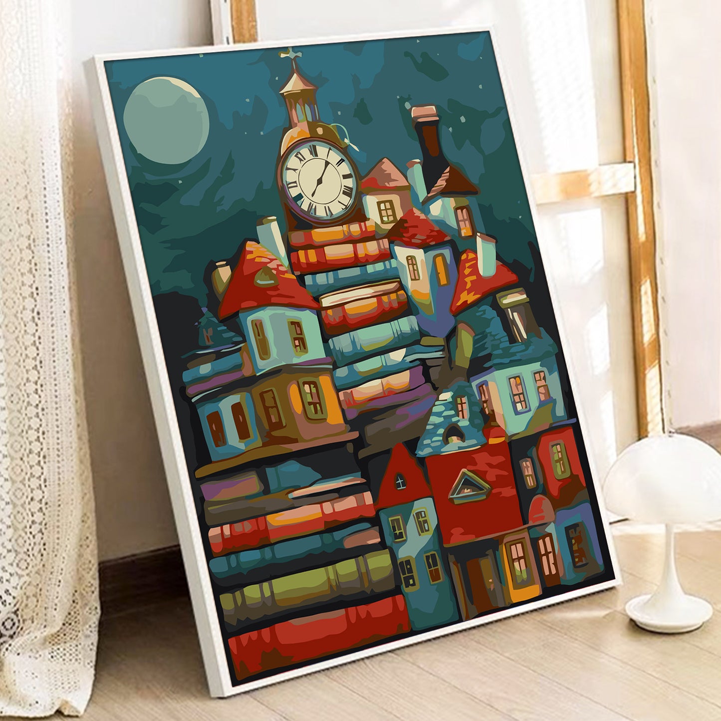 Book House - Painting with Numbers -40x50cm