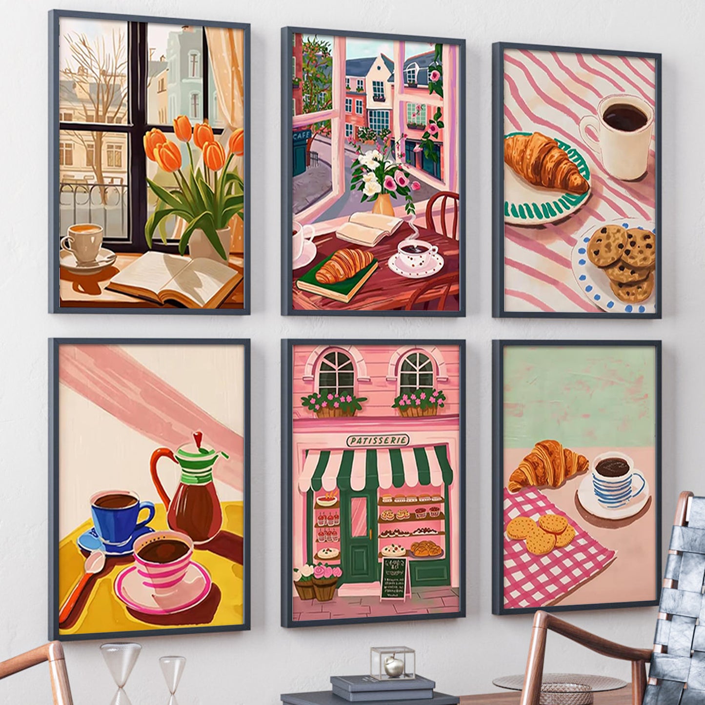 Afternoon tea - Paint by Numbers -25x35cm/6pcs