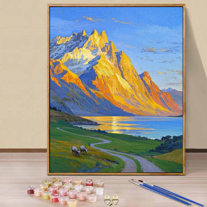 Mountain- Paint by Numbers -40x50cm