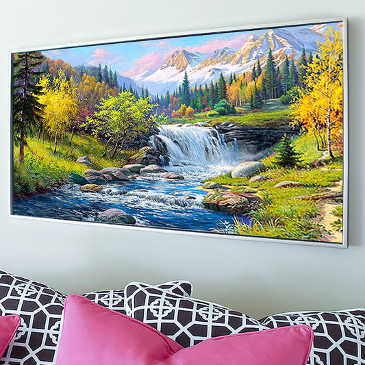 Rivulet- Full Round Diamond Painting - 70x40cm