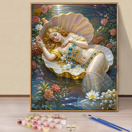 Shell girl- Paint by Numbers -40x50cm