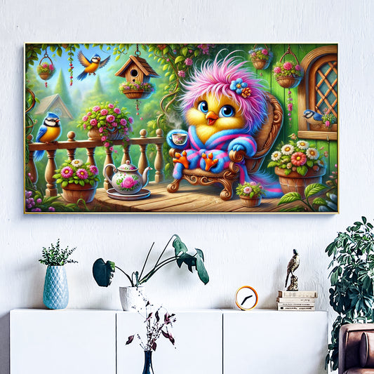 Birdie- Full Round Diamond Painting - 70x40cm