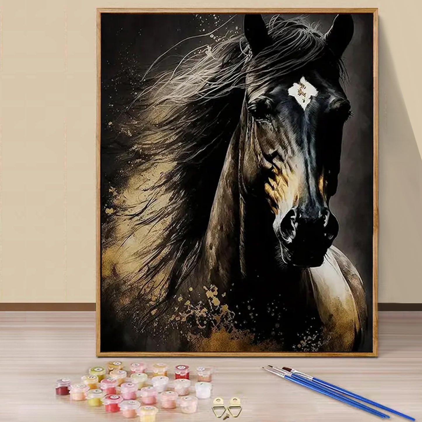 Dark horse- Paint by Numbers -40x50cm