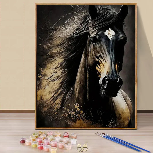 Dark horse- Paint by Numbers -40x50cm