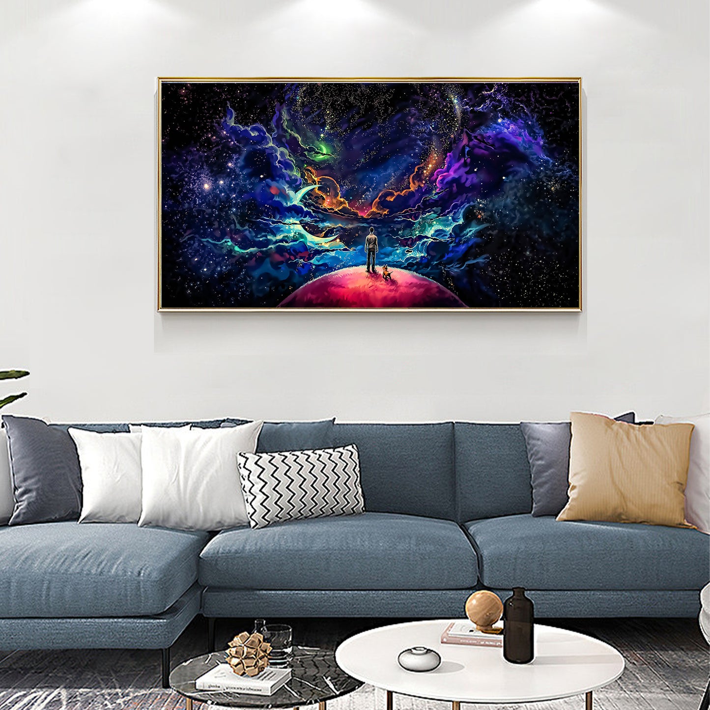 Starry sky - Full Round Diamond Painting - 70x40cm