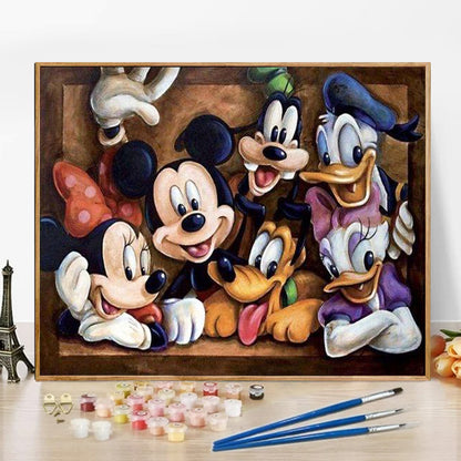 Mickey Mouse - Paint by Numbers -50x40cm