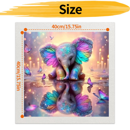 Elephant- Painting by Numbers -40x40cm