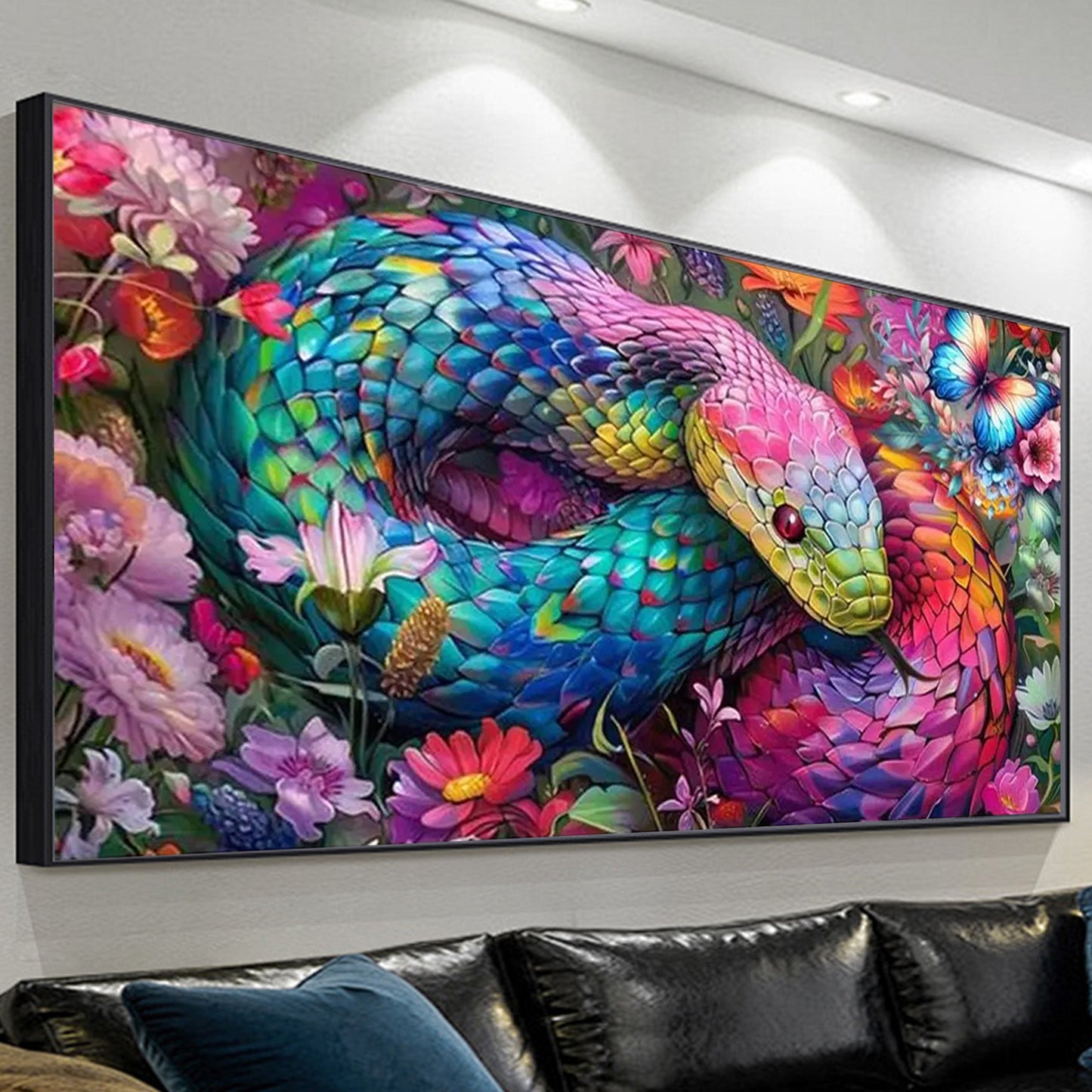 Snake - Paint by Numbers -90x40cm
