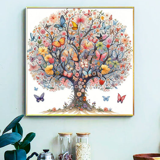 Butterfly tree- Painting by Numbers -40x40cm