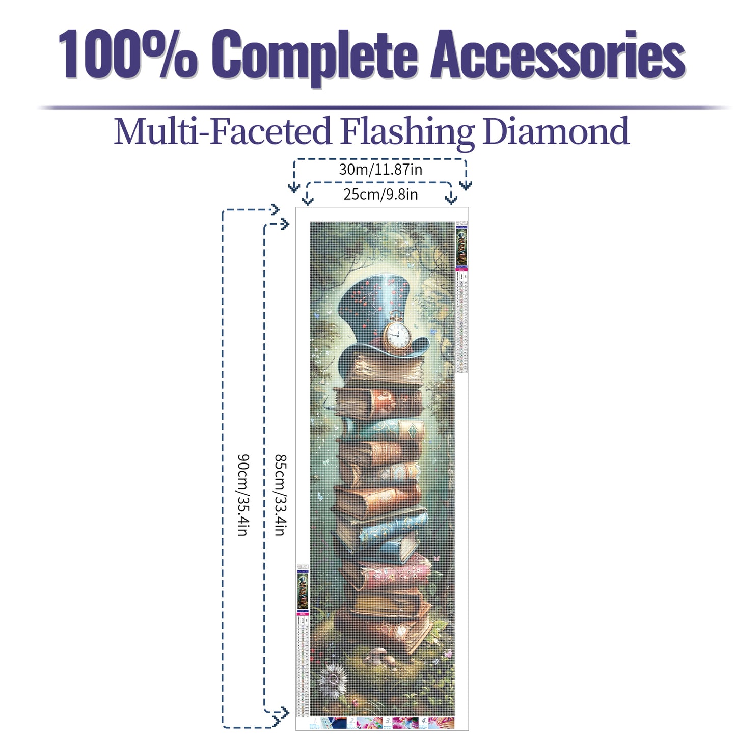 Book- Full Round Diamond Painting - 30x90cm