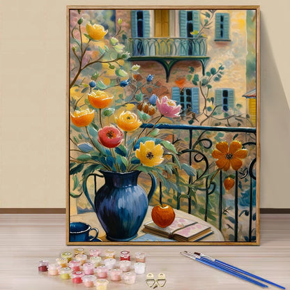 Flowerpot- Paint by Numbers -40x50cm