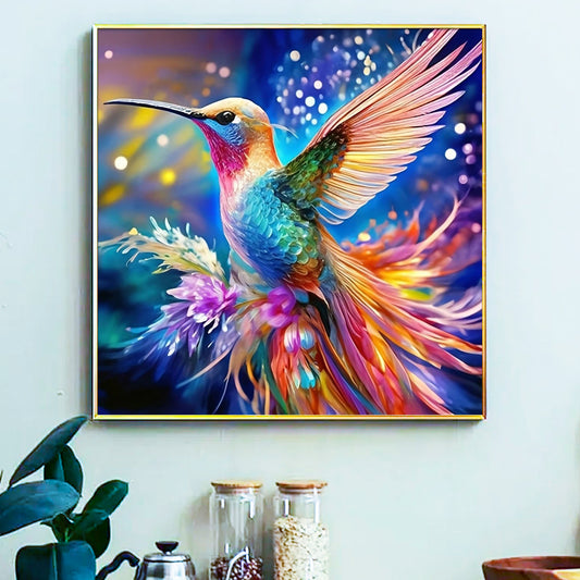 Hummingbird - Painting by Numbers -40x40cm