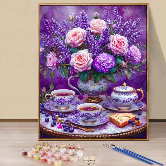 Tea table - Paint by Numbers -40x50cm