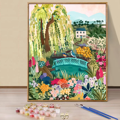 Garden - Painting with Numbers -40x50cm