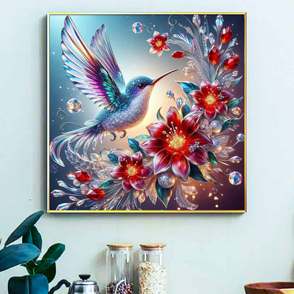 Hummingbird - Painting by Numbers -40x40cm