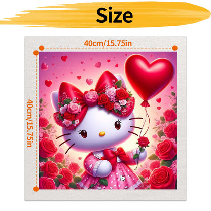 Hello Kitty - Painting by Numbers -40x40cm