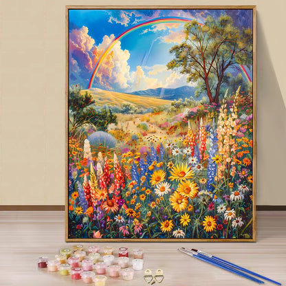 Flowers  - Paint by Numbers -40x50cm