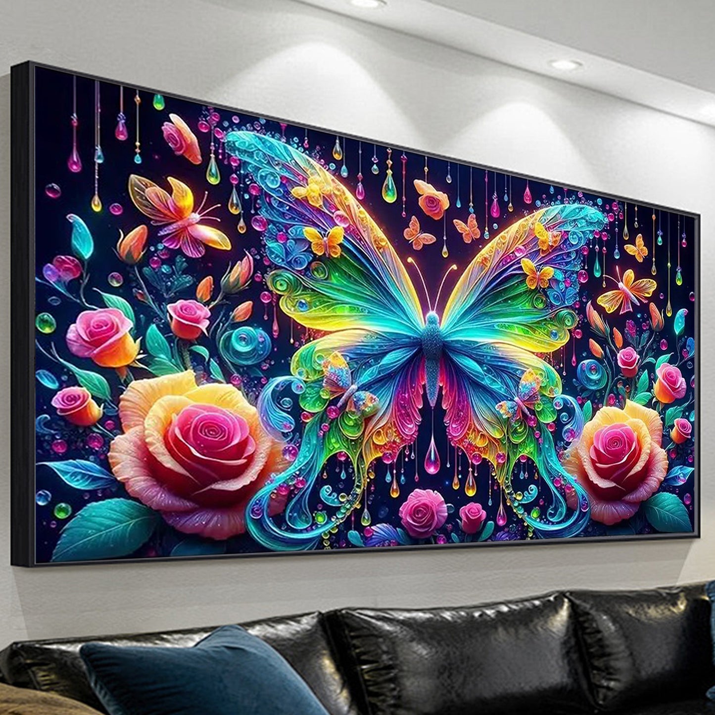 Butterfly - Paint by Numbers -90x40cm