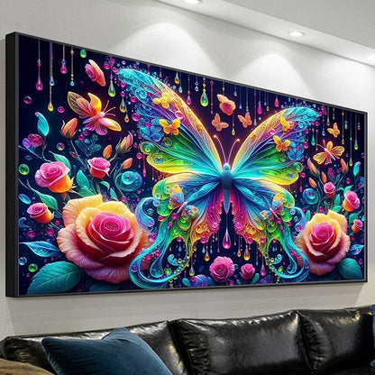 Butterfly - Paint by Numbers -90x40cm