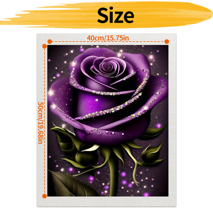 Rose- Paint by Numbers -40x50cm