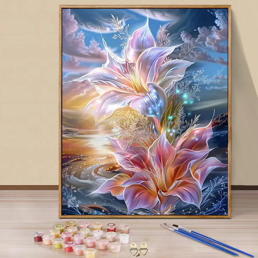 Fantasy flower- Paint by Numbers -40x50cm
