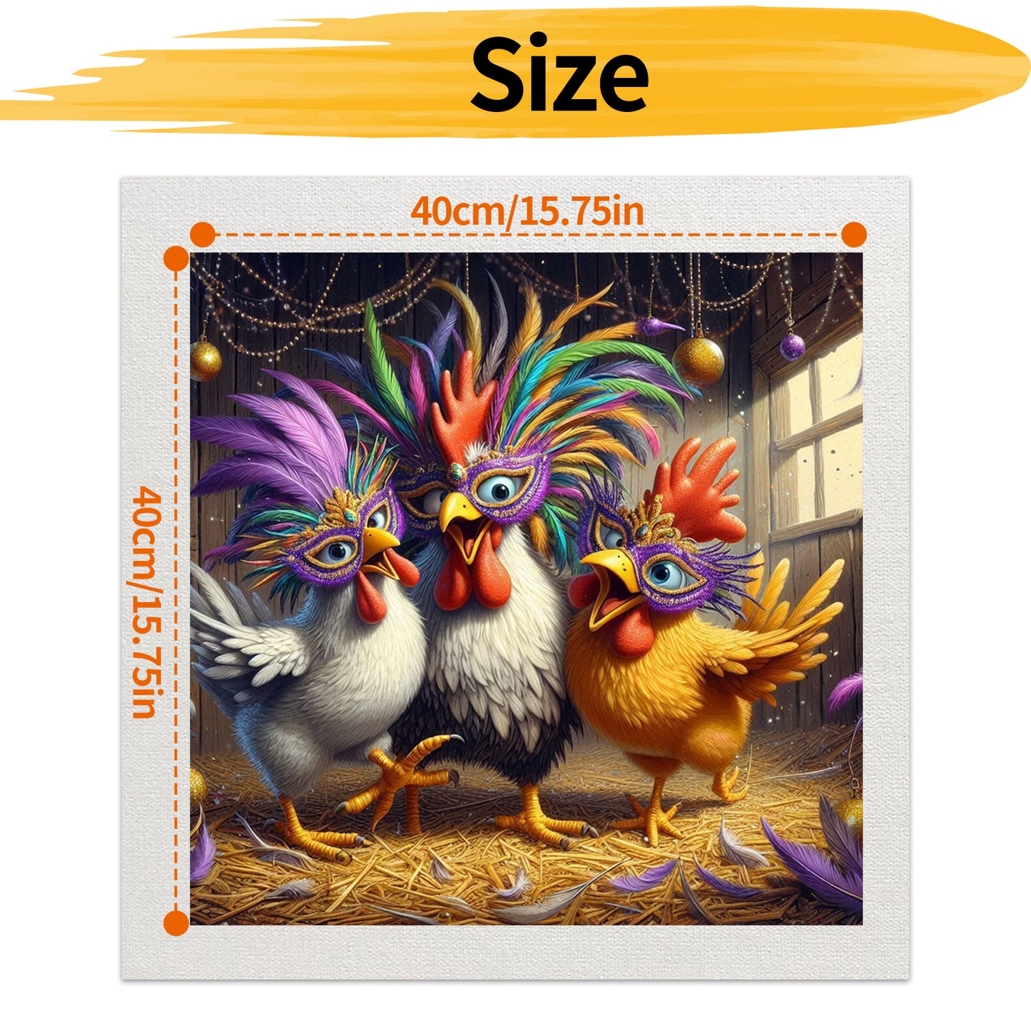 Chick- Painting by Numbers -40x40cm