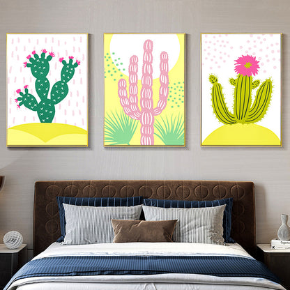 Cactus - Painting with Numbers -20x30cm-6pcs/set