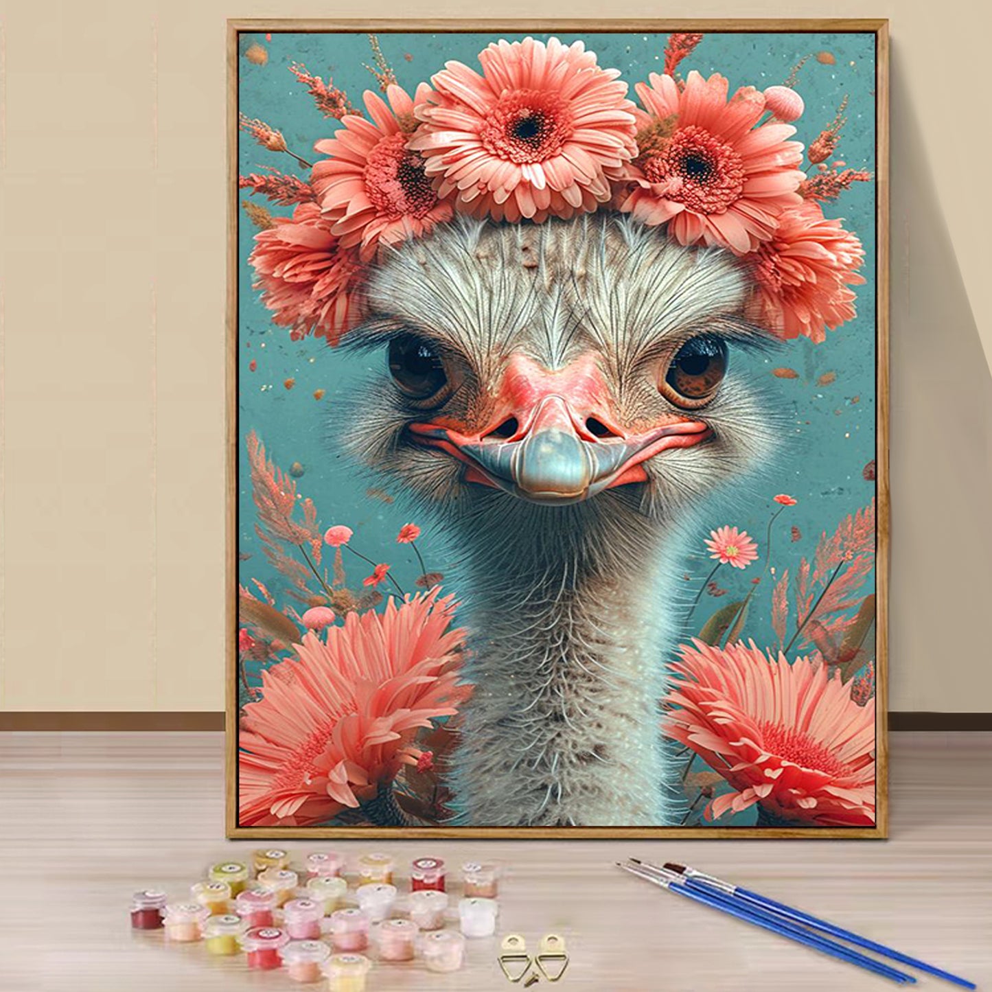 Ostrich Animal - Painting with Numbers -40x50cm