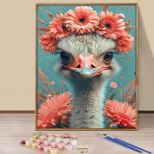 Ostrich Animal - Painting with Numbers -40x50cm