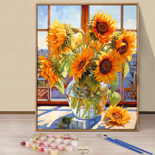Sunflower- Paint by Numbers -40x50cm