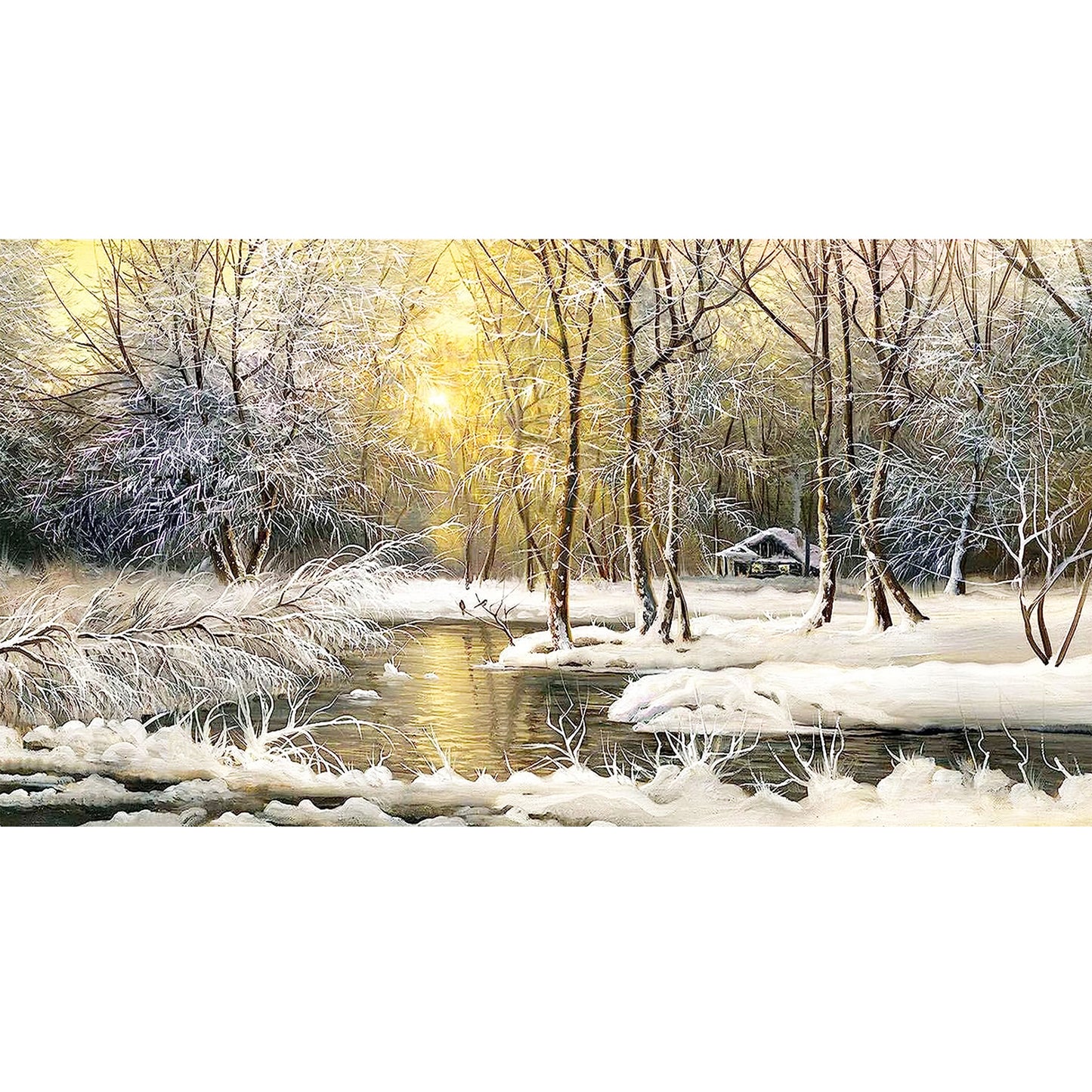 Winter Tree - Full Round Diamond Painting - 70x40cm