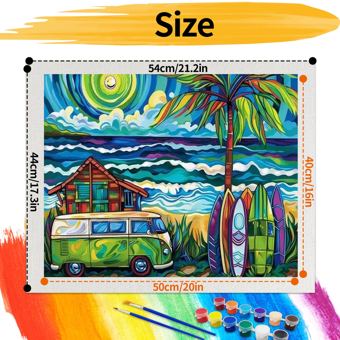 Seaside  - Paint by Numbers -50x40cm