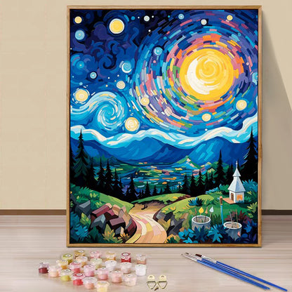 Moon- Paint by Numbers -40x50cm