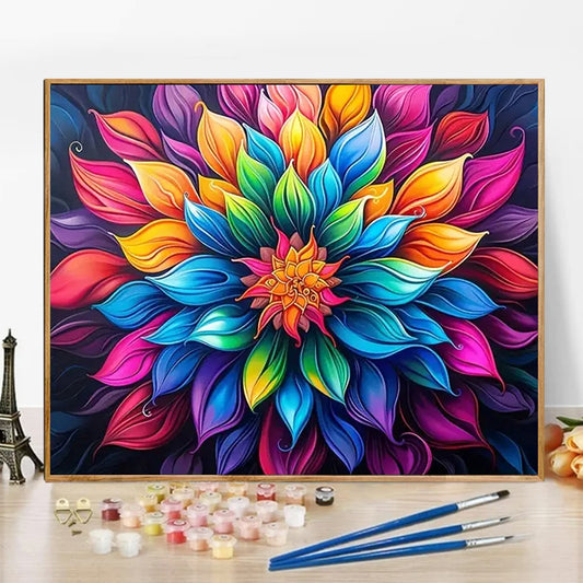 Flower - Paint by Numbers -50x40cm