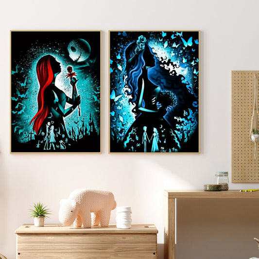 Corpse Bride - Full Round Diamond Painting - 30x40cm/2pack