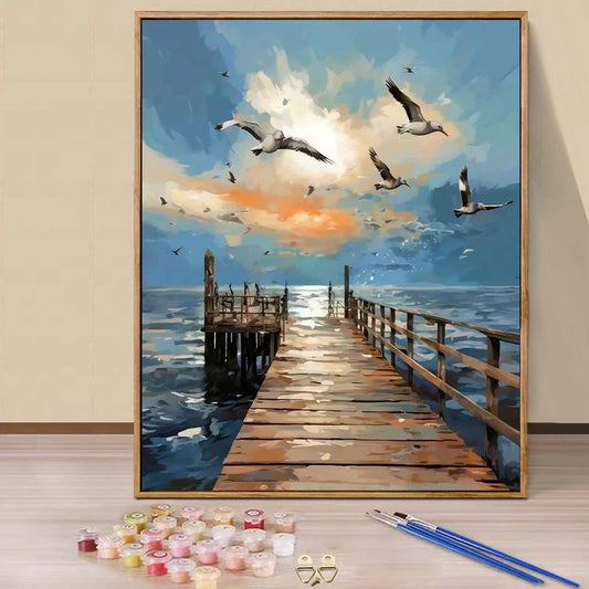 Seagull- Paint by Numbers -40x50cm