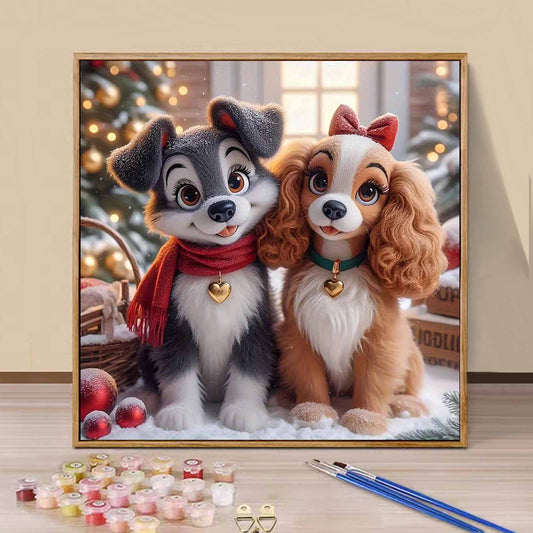 Dog- Paint by Numbers -40x40cm