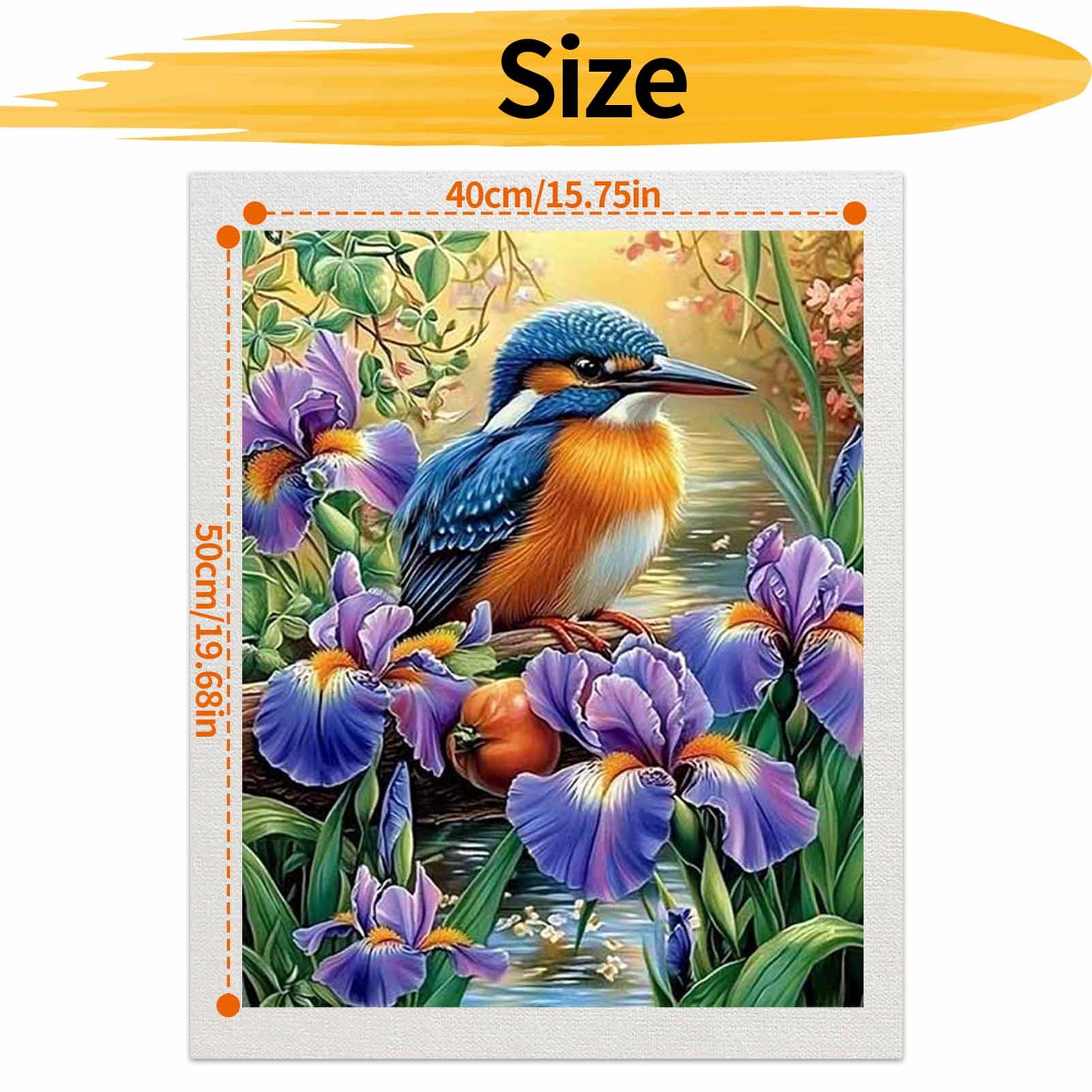 Bluebird - Paint by Numbers -40x50cm