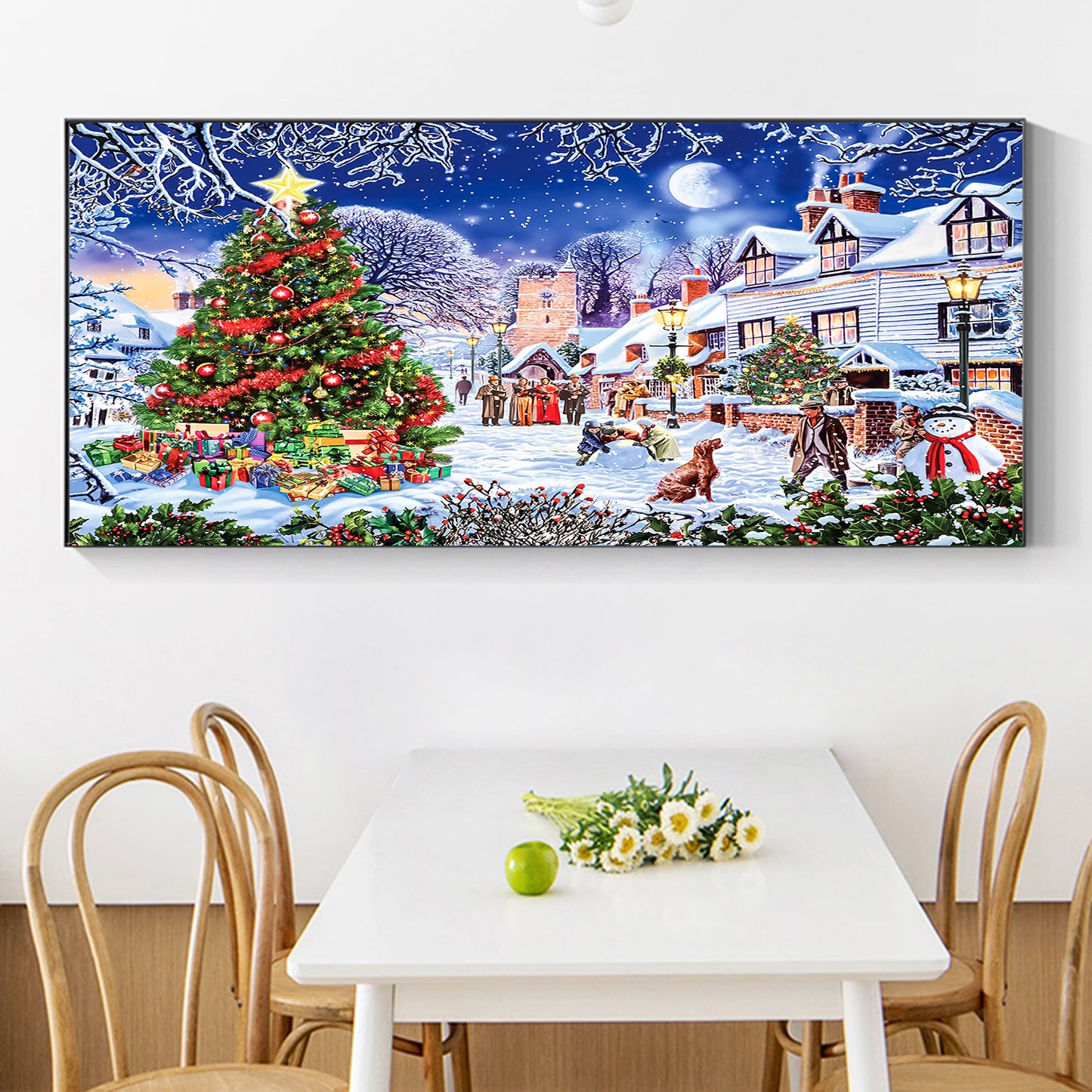 Christmas Tree - Painting with Numbers -90x40cm