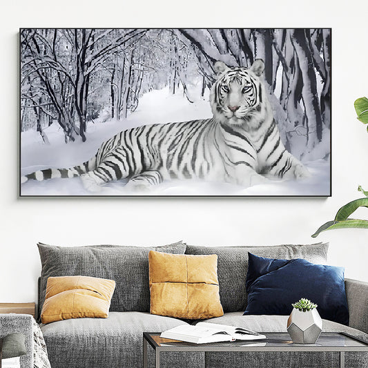 Tiger - Full Round Diamond Painting - 70x40cm