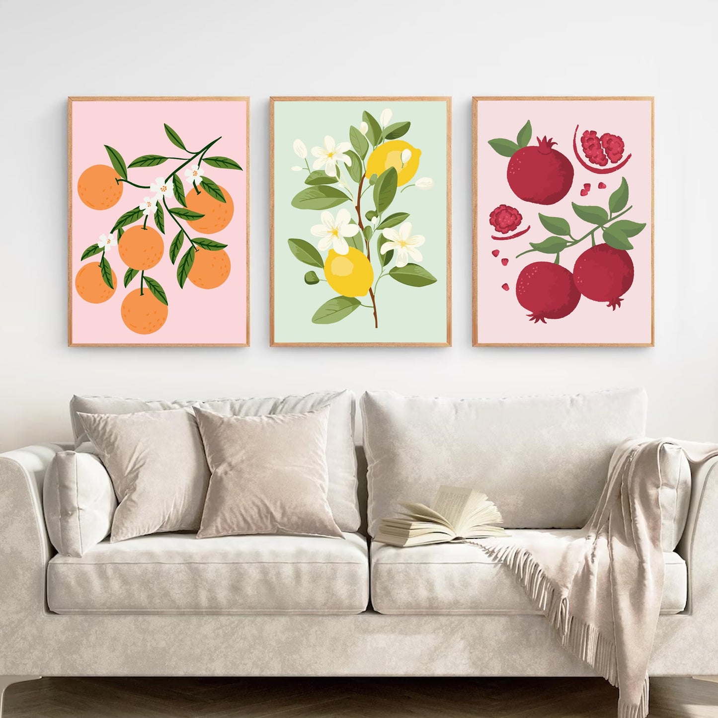 Fruit - Painting with Numbers -20x30cm -6pack