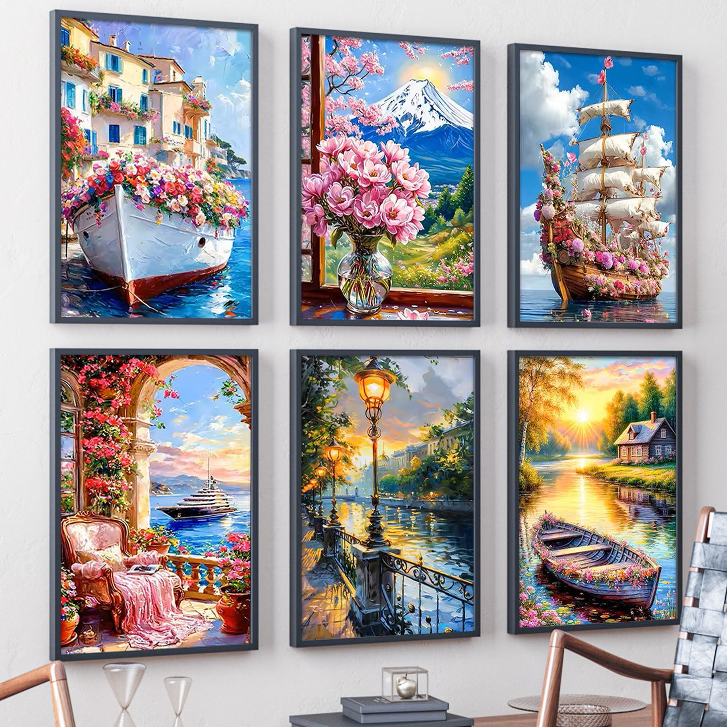 Coast - Paint by Numbers -25x35cm/6pcs