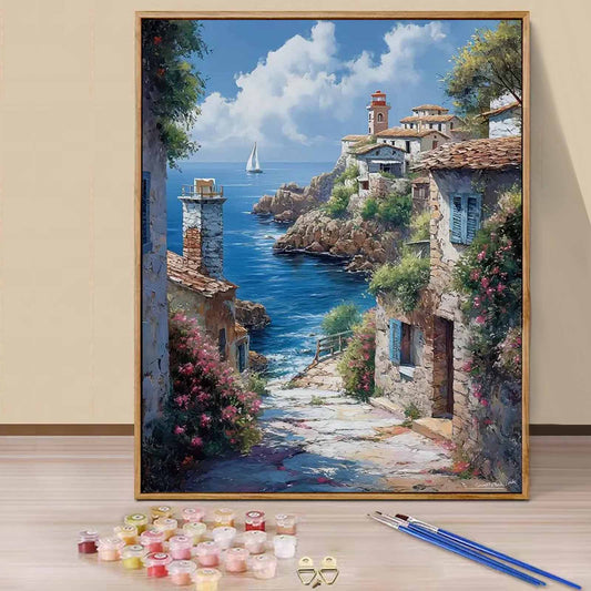 Town- Paint by Numbers -40x50cm
