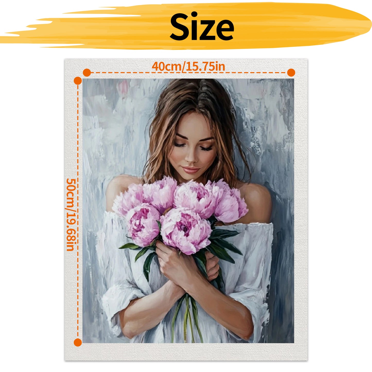 Girlish- Paint by Numbers -40x50cm