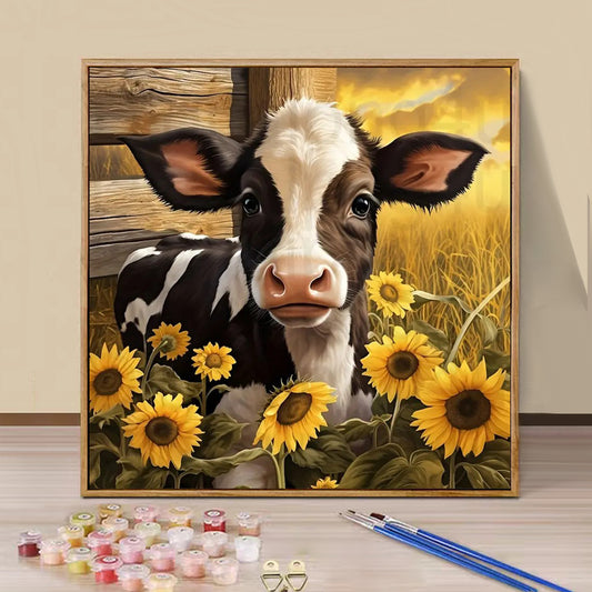 Dairy cow- Paint by Numbers -40x40cm